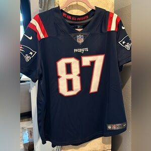 Patriots Rob Gronkowski stitched numbered NFL jersey